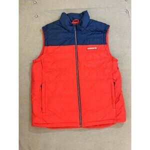COPY - Adidas Puffer Vest Jacket Men's XL Red Zip Tri-Foil Pocketed Insulated A…